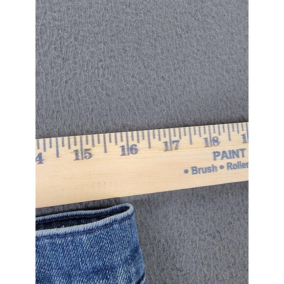 Gap Denim Jeans Womens 31 Wide-Leg Cropped Patch Pockets Medium Wash Boho Hippie - Picture 6 of 13